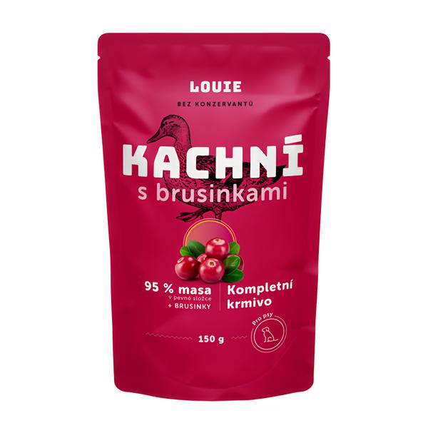 Louie Kapsička kachní s brusinkami, vitamíny a minerály pro psy