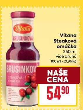 Vitana Steaková omáčka 250 ml 