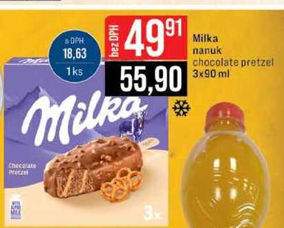 Milka nanuk chocolate pretzel 3x90ml
