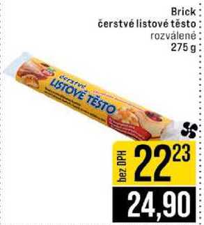Brick čerstvé listové těsto rozválené 275 g