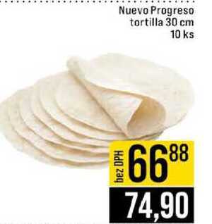 Nuevo Progreso tortilla 30 cm 10 ks