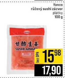 Yanco růžový sushi zázvor platky 100 g