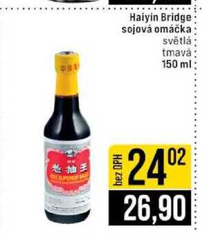 Haiyin Bridge sojová omáčka světlá tmavá 150 ml