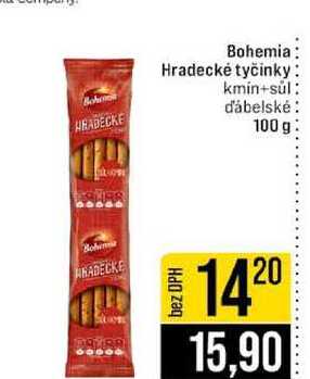 Bohemia Hradecké tyčinky kmin+sul ďábelské 100 g