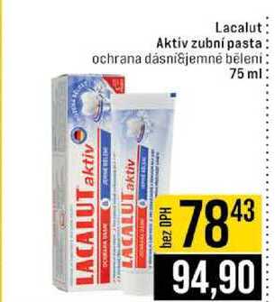 LACALUT Aktiv zubní pasta ochrana dásní&jemné běleni 75 ml