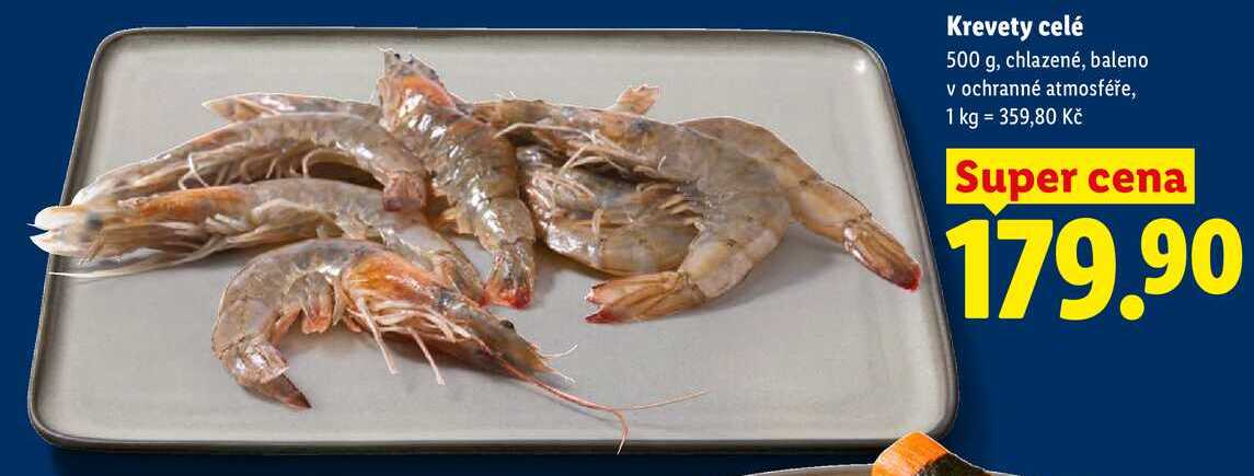 Krevety celé, 500 g