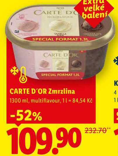 CARTE D'OR Zmrzlina, 1300 ml