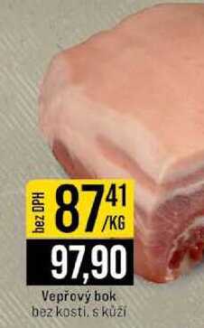 Vepřový bok bez kosti, s kůží 1kg