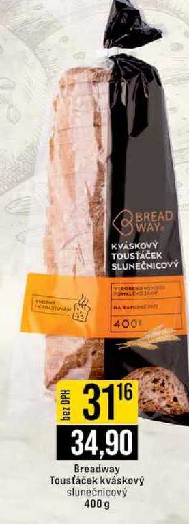 Breadway Tousťáček kváskový slunečnicový 400 g