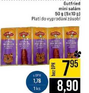 Gutfried mini salám 50 g (5x10 g)