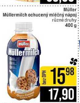Müller Müllermilch ochucený mléčný nápoj různé druhy 400 g