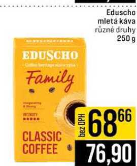 Eduscho mletá káva různé druhy 250 g
