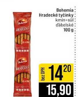 Bohemia Hradecké tyčinky Bohem kmin+sul ďábelské 100 g