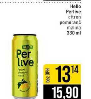 Hello Perlive citron pomeranč malina 330 ml 