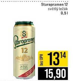 Staropramen 12 světlý ležák 0,5l