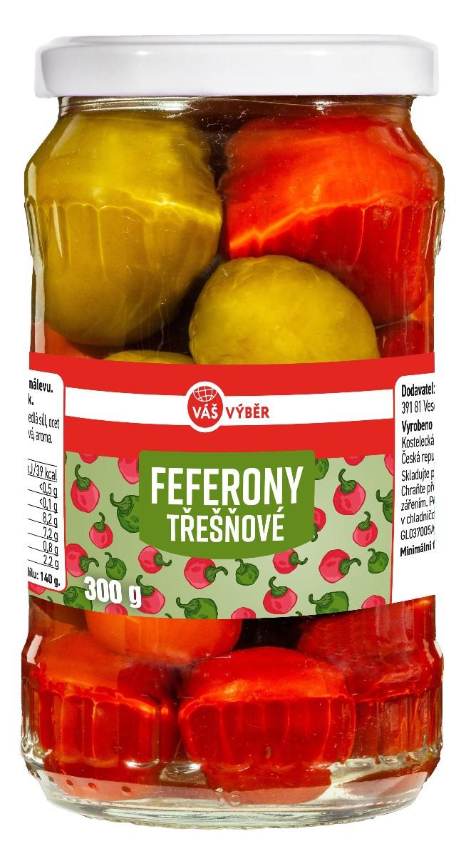 VÁŠ VÝBĚR Feferony třešňové, 140 g
