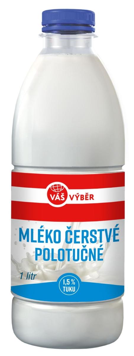 VÁŠ VÝBĚR Mléko čerstvé, 1 l