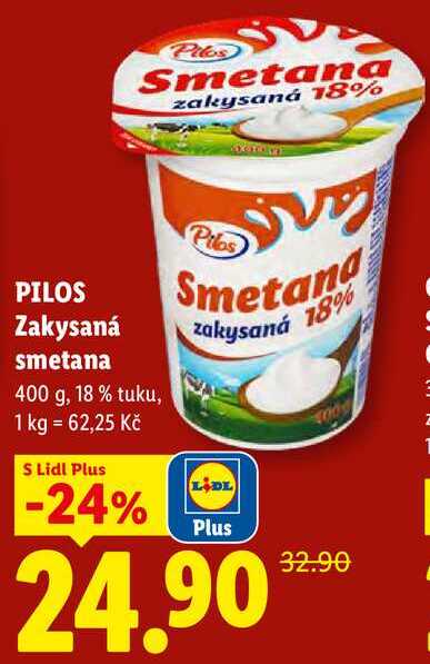 PILOS Zakysaná smetana, 400 g