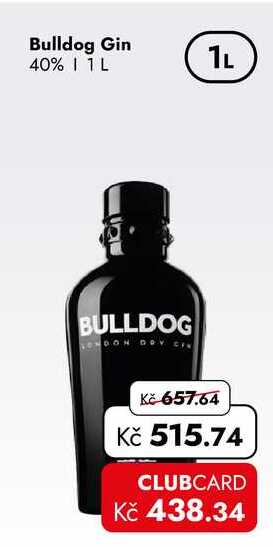 Bulldog Gin 40% 1 L