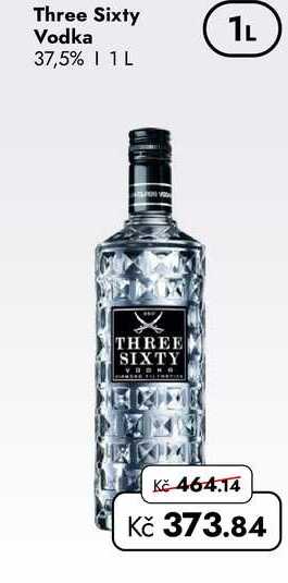 Three Sixty Vodka 37,5% 1 L   v akci
