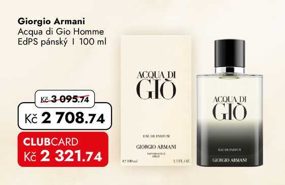 Giorgio Armani Acqua di Gio Homme EdPS pánský 100 ml