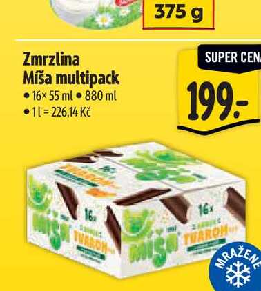 Zmrzlina Míša multipack 16x55 ml