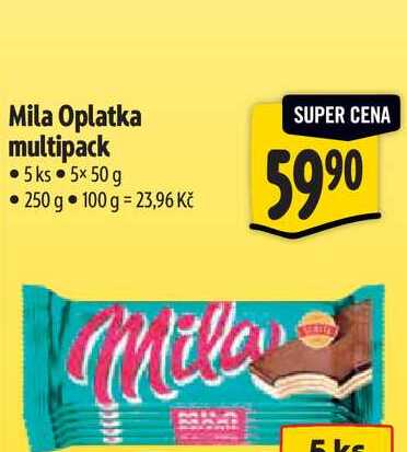 Mila Oplatka multipack 5x 50 g