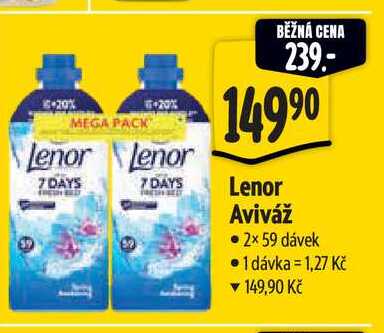   Lenor Aviváž 2×59 dávek  