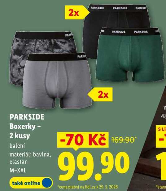 PARKSIDE Boxerky - 2 kusy 