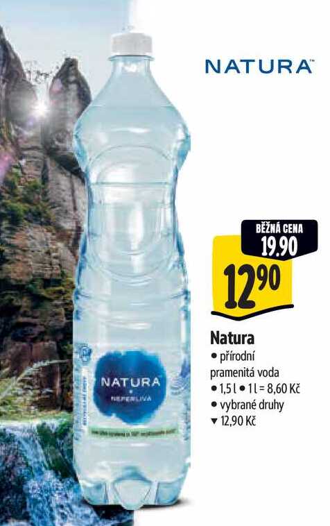   Natura  přírodní pramenitá voda  1,5 l