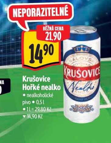 KRUŠOVICE Hořké nealko 0,5 l