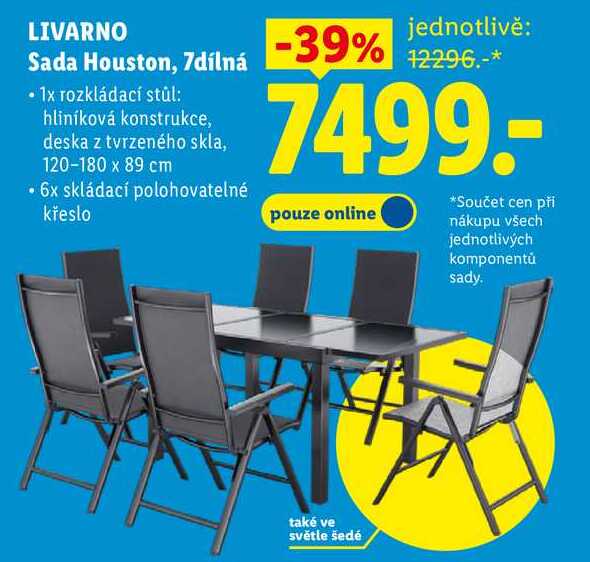 LIVARNO Sada Houston, 7dílná 