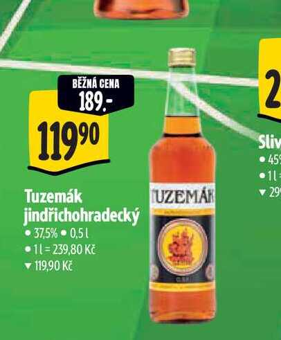   Tuzemák jindřichohradecký  0,5 l