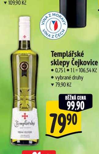   Templářské sklepy Čejkovice 0,75 l