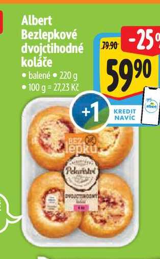 Albert Bezlepkové dvojctihodné koláče 220 g