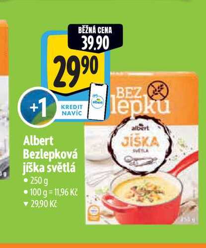 Albert Bezlepková jíška světlá 250 g