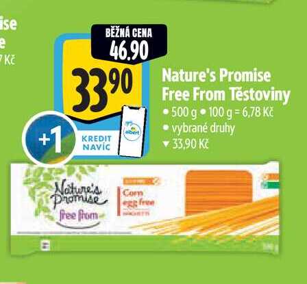 Nature's Promise Free From Těstoviny 500 g