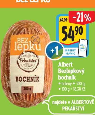 Albert Bezlepkový bochník 300 g