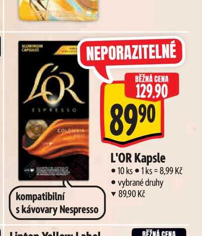 L'OR Kapsle 10 ks