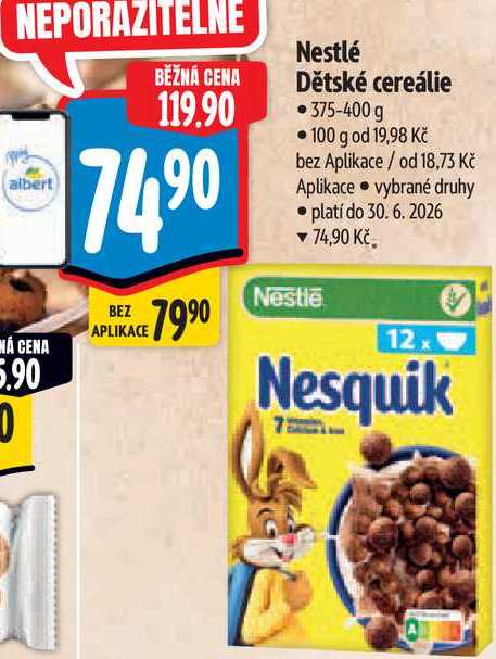 Nestlé Dětské cereálie 375-400 g