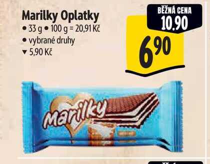 Marilky Oplatky 33 g  v akci