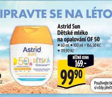  Astrid Sun Dětské mléko na opalování OF 50 60 ml  