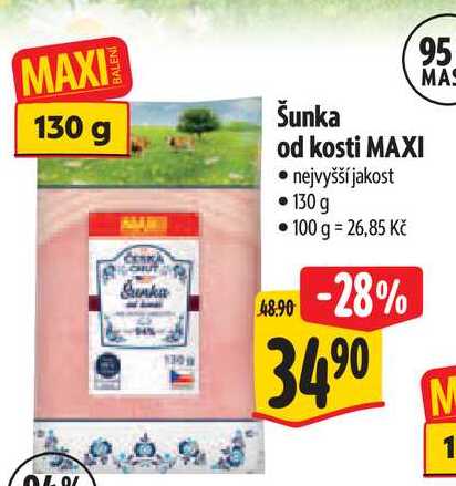 Šunka od kosti MAXI 130 g
