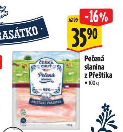 Pečená slanina z Přeštíka 100 g