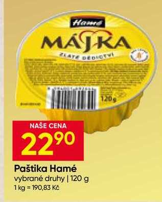 Hamé Paštika 120g, vybrané druhy