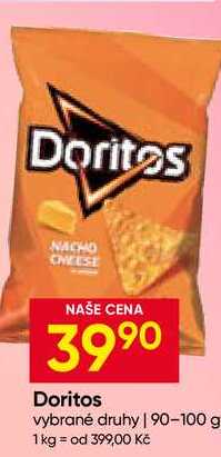 Doritos vybrané druhy 90-100 g