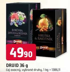 DRUID 36 g HRUŠKA & RAKYTNÍK