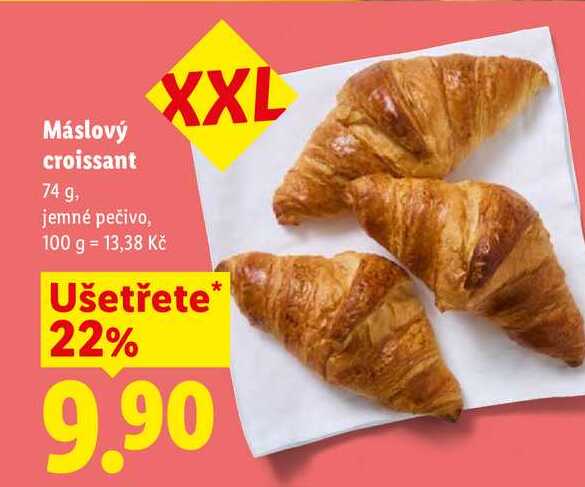 Máslový croissant, 74 g