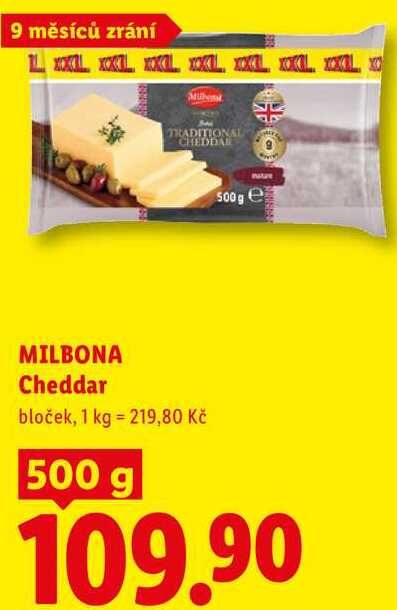 MILBONA Cheddar, 500 g