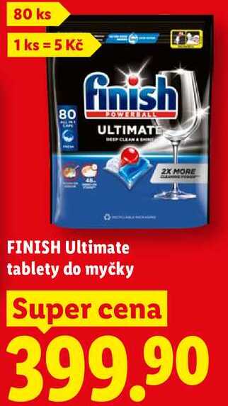 FINISH Ultimate tablety do myčky, 80 ks